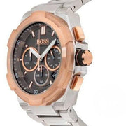 Hugo Boss Supernova Chronograph Grey Dial Silver Steel Strap Watch for Men - 1513362