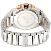 Hugo Boss Supernova Chronograph Grey Dial Silver Steel Strap Watch for Men - 1513362