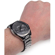 Hugo Boss Classic Chronograph Grey Dial Grey Steel Strap Watch for Men - 1513364
