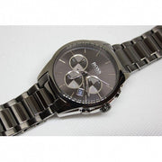 Hugo Boss Classic Chronograph Grey Dial Grey Steel Strap Watch for Men - 1513364