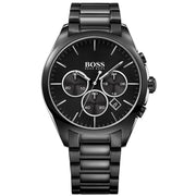 Hugo Boss Classic Chronograph Grey Dial Grey Steel Strap Watch for Men - 1513364