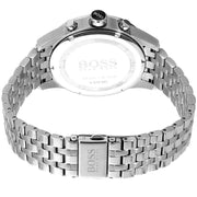 Hugo Boss Jet Chronograph Black Dial Silver Steel Strap Watch for Men - 1513383