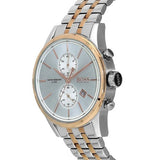Hugo Boss Jet Chronograph Silver Dial Two Tone Steel Strap Watch for Men - 1513385
