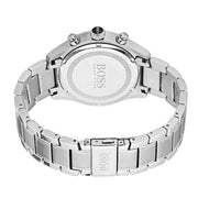 Hugo Boss Grand Prix Chronograph Blue Dial Silver Steel Strap Watch for Men - 1513478