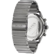 Hugo Boss Architectural Chronograph Blue Dial Grey Steel Strap Watch for Men - 1513574
