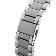 Hugo Boss Oxygen Chronograph Grey Dial Silver Steel Strap Watch for Men - 1513596
