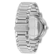Hugo Boss Oxygen Chronograph Grey Dial Silver Steel Strap Watch for Men - 1513596