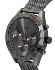 Hugo Boss Talent Chronograph Gunmetal Grey Dial Grey Mesh Bracelet Watch for Men - 1513637
