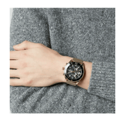 Hugo Boss Ocean Edition Chronograph Black Dial Gold Mesh Bracelet Watch for Men - 1513703