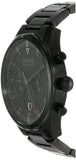 Hugo Boss Pioneer Chronograph Black Dial Black Steel Strap Watch for Men - 1513714