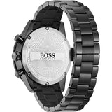 Hugo Boss Aero Chronograph Black Dial Black Steel Strap Watch for Men - 1513771