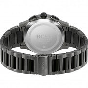 Hugo Boss Peak Chronograph Black Dial Black Steel Strap Watch for Men - 1513814