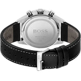 Hugo Boss Pilot Edition Chronograph Black Dial Black Leather Strap Watch for Men - 1513853