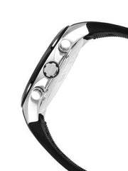 Hugo Boss Distinct Chronograph Black Dial Black Rubber Strap Watch for Men - 1513855