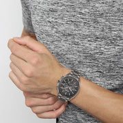 Hugo Boss Distinct Chronograph Grey Dial Grey Steel Strap Watch for Men - 1513858