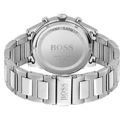Hugo Boss Pioneer Chronograph Blue Dial Silver Steel Strap Watch for Men - 1513867