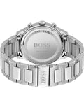 Hugo Boss Pioneer Chronograph Green Dial Silver Steel Strap Watch for Men - 1513868