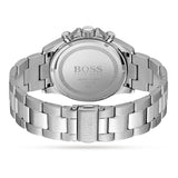 Hugo Boss Hero Chronograph White Dial Silver Steel Strap Watch for Men - 1513875