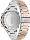 Hugo Boss Santiago Chronograph Blue Dial Two Tone Steel Strap Watch for Men - 1513937