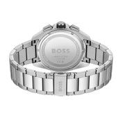 Hugo Boss Volane Chronograph Black Dial Silver Steel Strap Watch for Men - 1513949