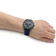 Hugo Boss Energy Chronograph Grey Dial Blue Rubber Strap Watch For Men - 1513972