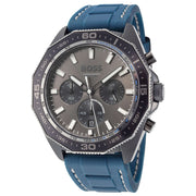 Hugo Boss Energy Chronograph Grey Dial Blue Rubber Strap Watch For Men - 1513972