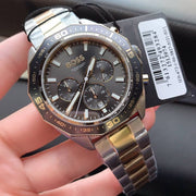 Hugo Boss Energy Chronograph Black Dial Silver Steel Strap Watch For Men - 1513971