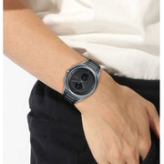 Hugo Boss Steer Chronograph Quartz Grey Dial Grey Steel Strap Watch For Men - 1513996