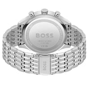Hugo Boss Gregor Chronograph Black Dial Silver Steel Strap Watch For Men - 1514082
