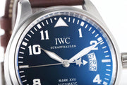 IWC Pilots Watch Mark XVII Edition Le Petit Prince Blue Dial Brown Leather Strap Watch for Men - IW326506