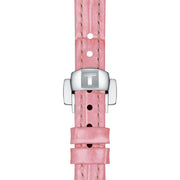 Tissot Bellissima Small Lady Silver Dial Pink Leather Strap Watch For Women - T126.010.16.013.01