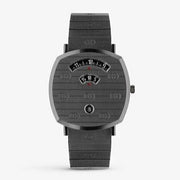 Gucci Grip Quartz Grey Dial Grey Steel Strap Watch For Men - YA157429