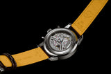 Breitling Premier B01 Chronograph 42 Black Dial Black Leather Strap Watch for Men - AB0145221B1P1