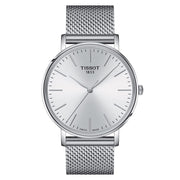Tissot Everytime Gent Silver Dial Silver Mesh Bracelet Watch for Men - T143.410.11.011.00