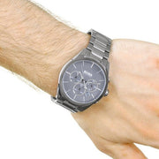 Hugo Boss Classic Chronograph Grey Dial Grey Steel Strap Watch for Men - 1513364