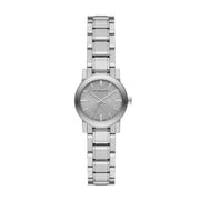 Burberry The City Diamonds Silver Dial Silver Steel Strap Watch for Women - BU9229