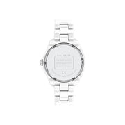 Coach Preston Mother of Pearl Dial White Steel Strap Watch for Women - 14503661