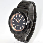 Gucci Dive Quartz Black Dial Black Steel Strap Watch For Men - YA136213