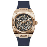 Guess Prodigy Multifunction Navy Blue Dial Blue Silicone Strap Watch For Men - GW0569G3