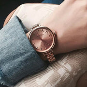 Marc Jacobs Sally Rose Gold Dial Rose Gold Steel Strap Watch for Women - MBM3364
