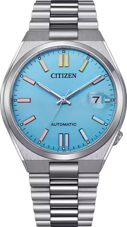 Citizen Tsuyosa Automatic Turquoise Blue Dial Silver Steel Strap Watch for Men - NJ0151-53L