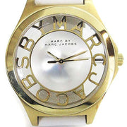 Marc Jacobs Henry Skeleton White Dial White Leather Strap Watch for Women - MBM1339