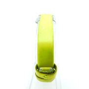 Marc Jacobs Henry White Dial Neon Yellow Rubber Strap Watch for Women - MBM1235