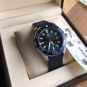 Tag Heuer Aquaracer Blue Dial Blue Rubber Strap Watch for Men - WAY111C.FT6155