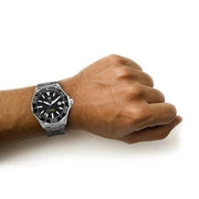 Tag Heuer Aquaracer Caliber 5 Black Dial Silver Steel Strap Watch for Men - WAY201A .BA0927