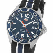 Tag Heuer Formula 1 Quartz Blue Dial Two Tone NATO Strap Watch for Men - WAZ1010.FC8197