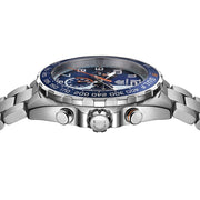 Tag Heuer Formula 1 Gulf Edition Chronograph Blue Dial Silver Steel Strap Watch for Men - CAZ101AT.BA0842