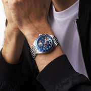 Tag Heuer Formula 1 Gulf Edition Chronograph Blue Dial Silver Steel Strap Watch for Men - CAZ101AT.BA0842