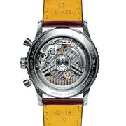 Breitling Navitimer B01 Chronograph 41 Green Dial Brown Leather Strap Watch for Men - AB0139211L1P1