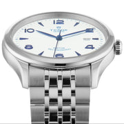 Tudor 1926 Automatic White Dial Silver Steel Strap Watch for Men - M91650-0005